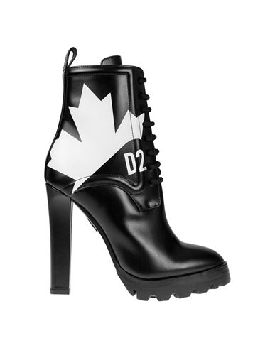 Shop Dsquared2 Leather Ankle Boots Woman Ankle Boots Black Size 7 Leather