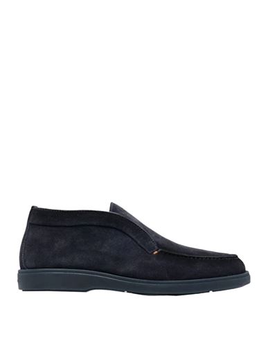 Shop Santoni Ankle Boots Man Ankle Boots Blue Size 9 Leather