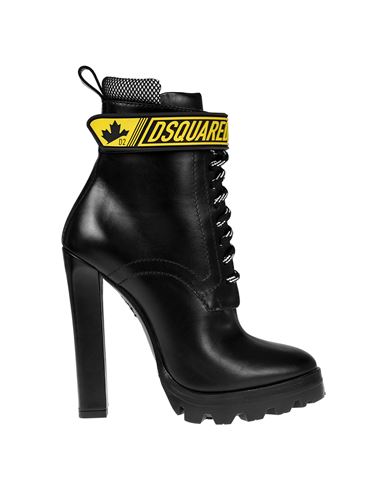 Shop Dsquared2 Leather Ankle Boots Woman Ankle Boots Black Size 6 Leather