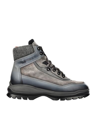 Shop Santoni Ankle Boots Man Ankle Boots Grey Size 8.5 Leather