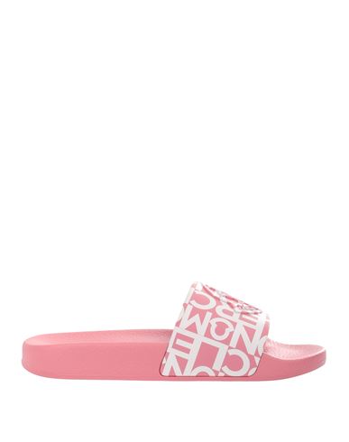 Shop Moncler Blue Band Sandal Slipper Woman Sandals Pink Size 8 Other Fibres