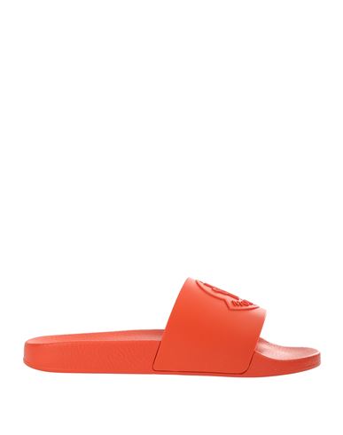 Moncler Orange Sandal Man Sandals Orange Size 8 Other Fibres