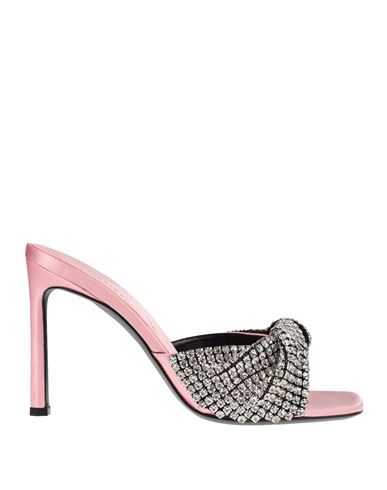 Shop Sergio Rossi Sandal With Pink Strass Woman Sandals Pink Size 8 Other Fibres