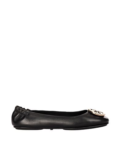 Shop Tory Burch Leather Ballerinas Woman Ballet Flats Black Size 6 Leather