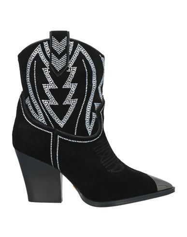 Shop Lola Cruz Woman Ankle Boots Black Size 8 Leather