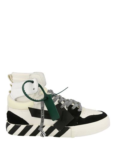 Shop Off-white Vulcanized Canvas High-top Sneakers Man Sneakers Multicolored Size 8 Calfskin, Polyester In Fantasy