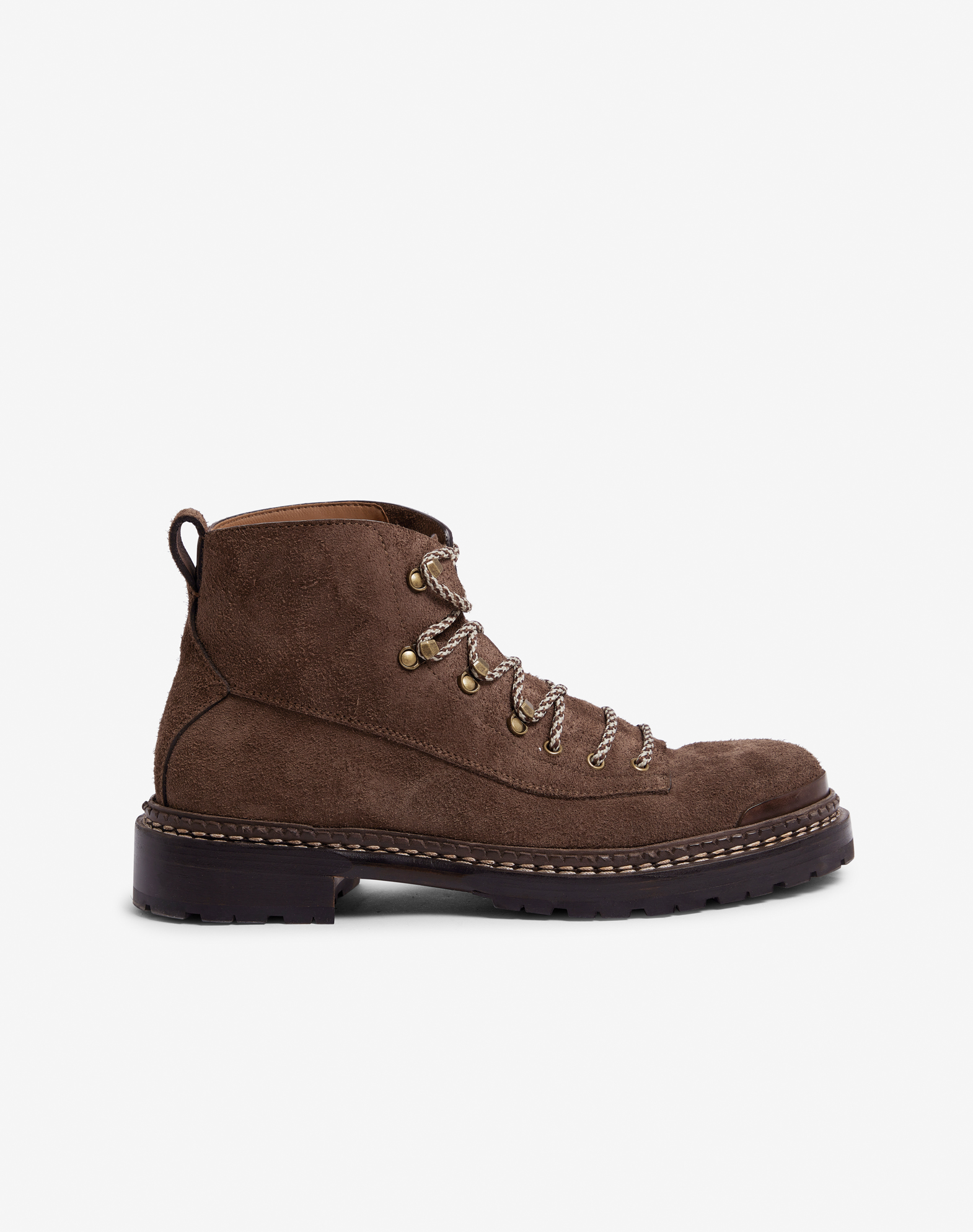 Shop Dunhill Carrington Suede Boots In Brown