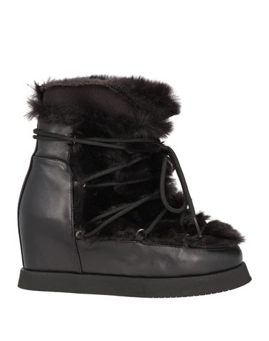 Shop Eqüitare Equitare Woman Ankle Boots Black Size 8 Leather, Shearling
