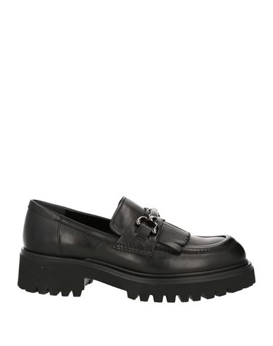 Guglielmo Rotta Woman Loafers Black Size 6 Leather