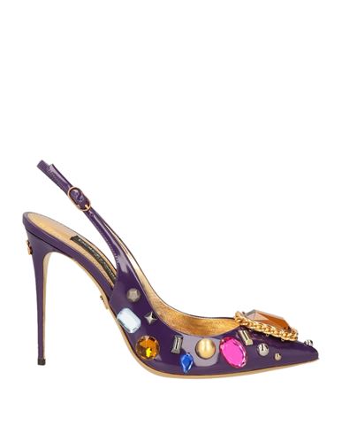 Dolce & Gabbana Woman Pumps Purple Size 7.5 Calfskin