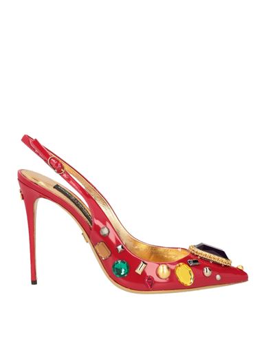 Dolce & Gabbana Woman Pumps Red Size 10.5 Calfskin