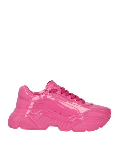 Dolce & Gabbana Woman Sneakers Fuchsia Size 7.5 Calfskin In Pink