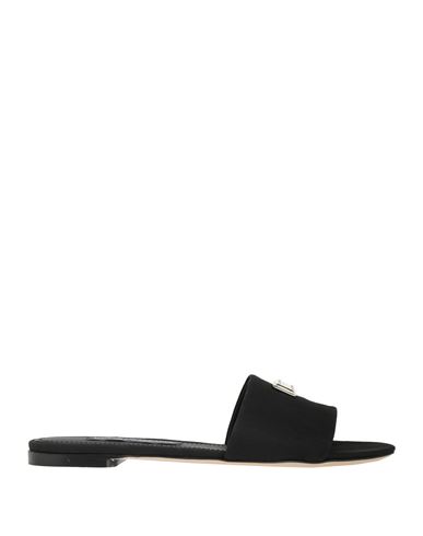 Dolce & Gabbana Woman Sandals Black Size 8.5 Textile Fibers