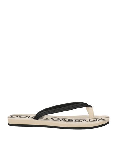 Dolce & Gabbana Man Thong Sandal Black Size 7 Rubber