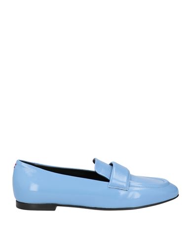 Halmanera Woman Loafers Light Blue Size 7 Leather