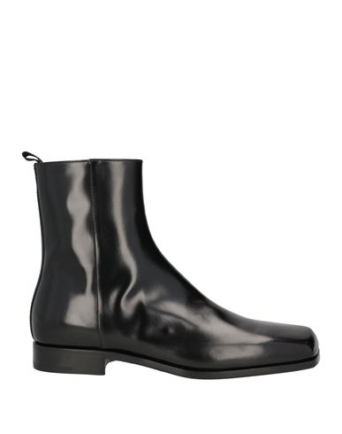 Prada Man Ankle Boots Black Size 9 Leather