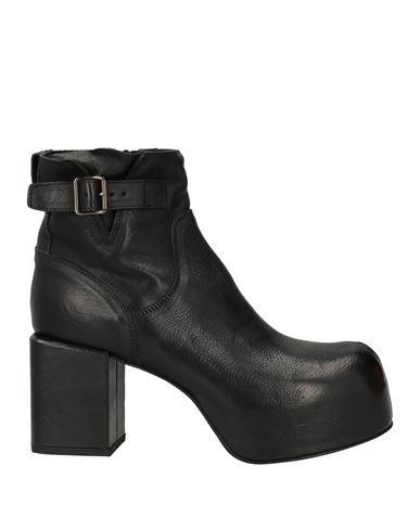 Moma Woman Ankle Boots Black Size 8 Leather