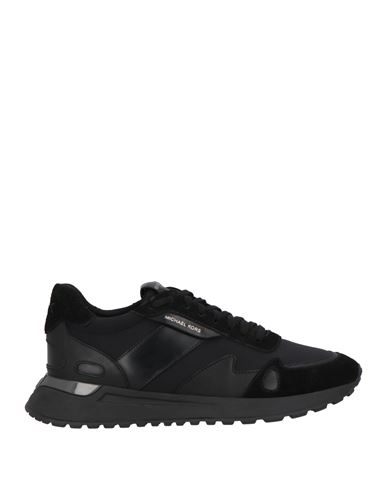 Michael Kors Mens Man Sneakers Black Size 9 Leather, Textile Fibers