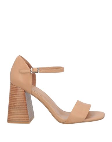 Jeffrey Campbell Woman Sandals Beige Size 7 Leather In Neutral