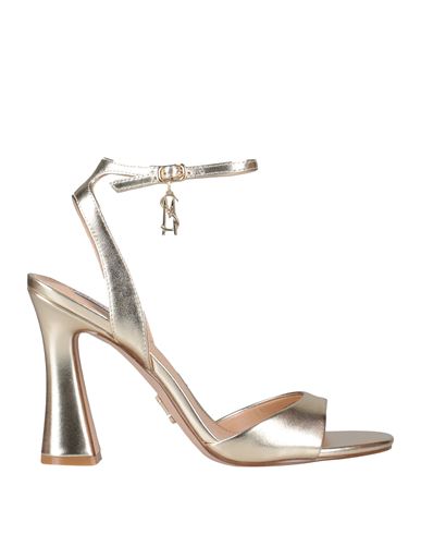 Steve Madden Woman Sandals Gold Size 8 Leather In Gold