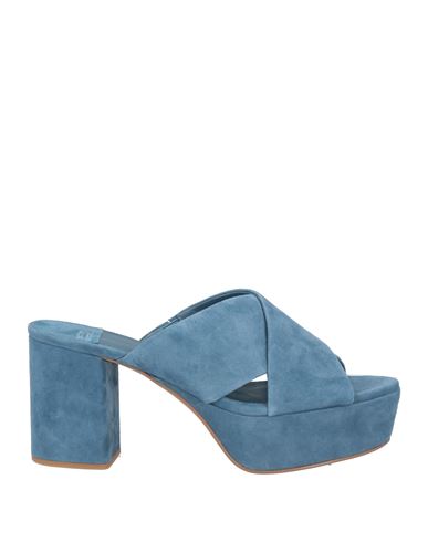 Jeffrey Campbell Woman Sandals Pastel Blue Size 5 Leather In Blue