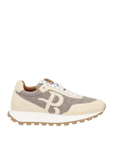 Ballantyne Woman Sneakers Taupe Size 8 Leather, Textile Fibers