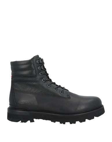 Moncler Man Ankle Boots Black Size 7 Leather