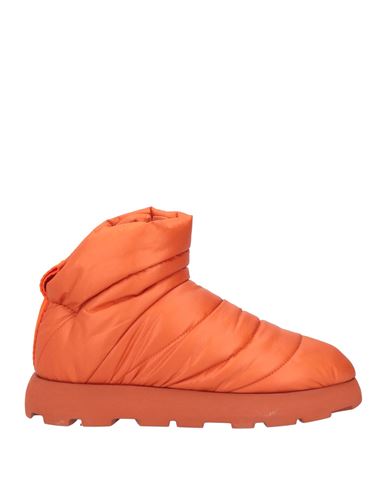 Piumestudio Woman Ankle Boots Orange Size 8 Textile Fibers
