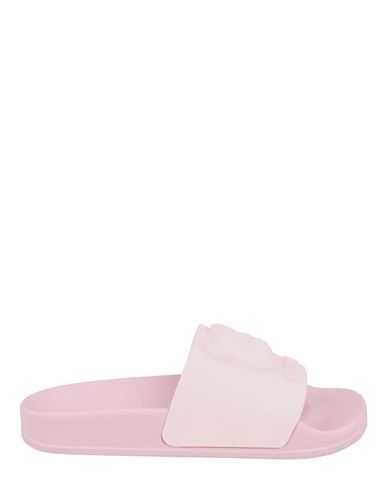 Shop Moschino Bear Logo Pool Slides Woman Sandals Pink Size 8 Thermoplastic Polyurethane