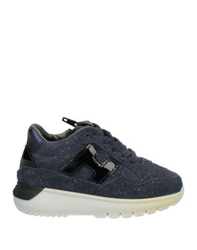 Hogan Toddler Girl Sneakers Midnight Blue Size 10c Leather In Blue