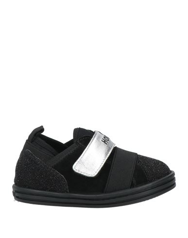 Hogan Toddler Girl Sneakers Black Size 10c Leather In Black