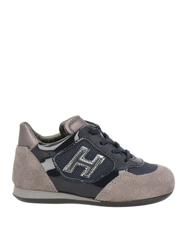 Hogan Toddler Girl Sneakers Lead Size 10c Soft Leather In Grey