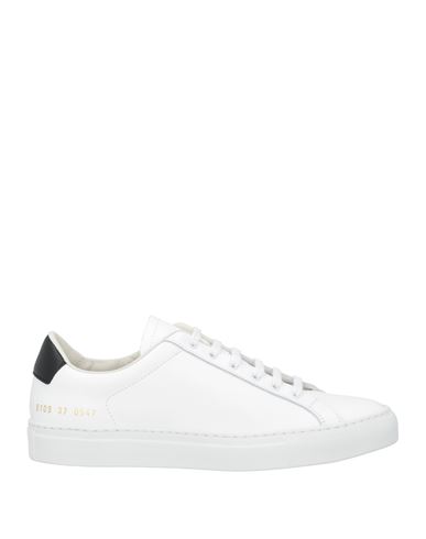 Common Projects Woman By  Woman Sneakers White Size 8 Leather In Gray