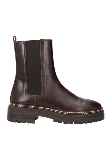 Bobbies Woman Ankle Boots Chocolate Brown Size 9 Lambskin