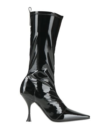 3juin Woman Boot Black Size 7.5 Textile Fibers