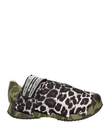 Fessura Woman Sneakers Military Green Size 6 Rubber In Green
