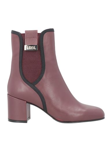 Loriblu Woman Ankle Boots Burgundy Size 8 Leather