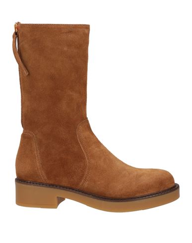 Gio+ Woman Boot Tan Size 10 Leather In Brown