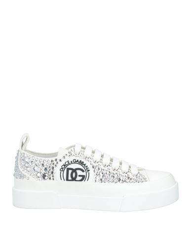 Dolce & Gabbana Woman Sneakers White Size 6 Textile Fibers In White
