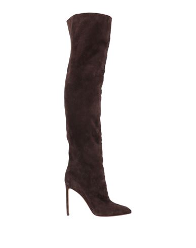 Francesco Russo Woman Boot Dark Brown Size 8 Leather