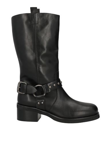 Emanuélle Vee Woman Boot Black Size 7 Leather