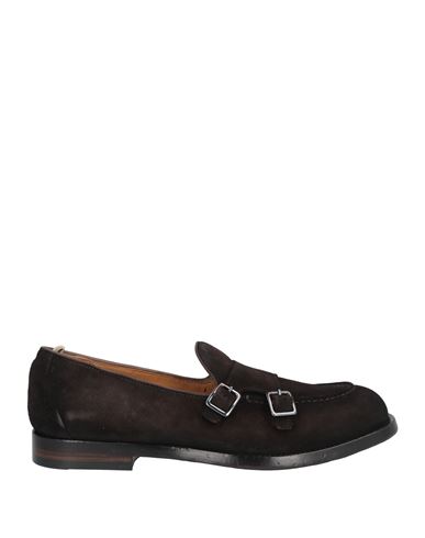 Officine Creative Italia Man Loafers Dark Brown Size 9 Leather In Black