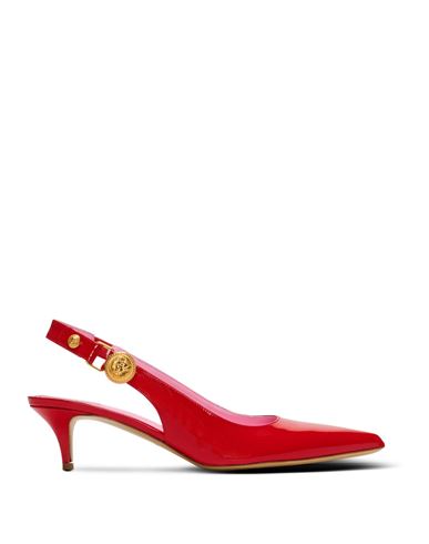 Balmain Eva Patent Leather Slingback Pumps In Red