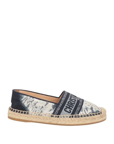Dior Woman Espadrilles Navy Size 7 Textile Fibers