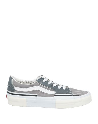 Vans Man Sneakers Grey Size 9 Leather, Textile Fibers In Gray