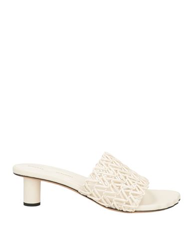 Proenza Schouler Woman Sandals Ivory Size 10 Textile Fibers In White
