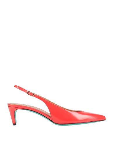 Marni Woman Pumps Red Size 8 Leather In Blue