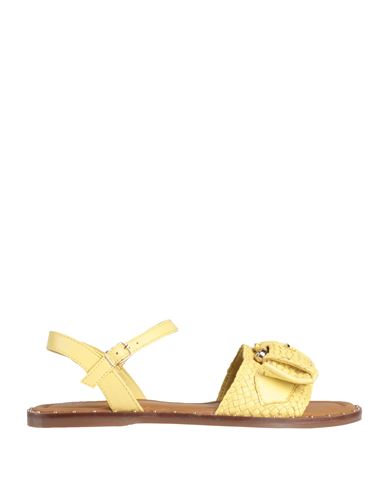 Inuovo Woman Sandals Light Yellow Size 11 Leather