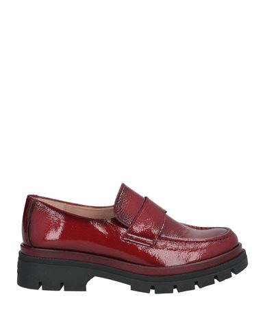 Hispanitas Woman Loafers Burgundy Size 8 Leather In Red