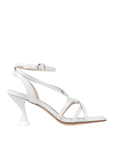 Strategia Woman Sandals White Size 8 Leather